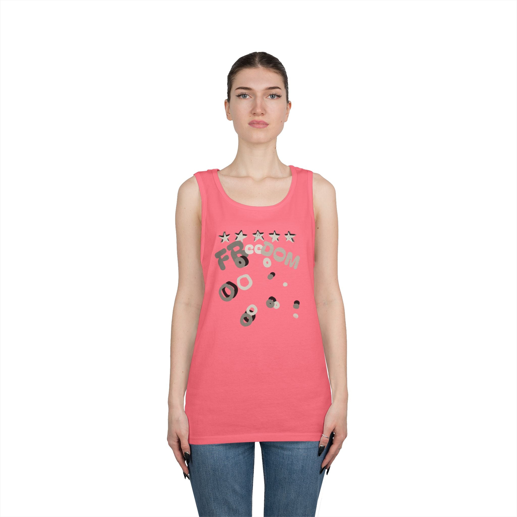 Heavy Cotton Tank Top-Freedom