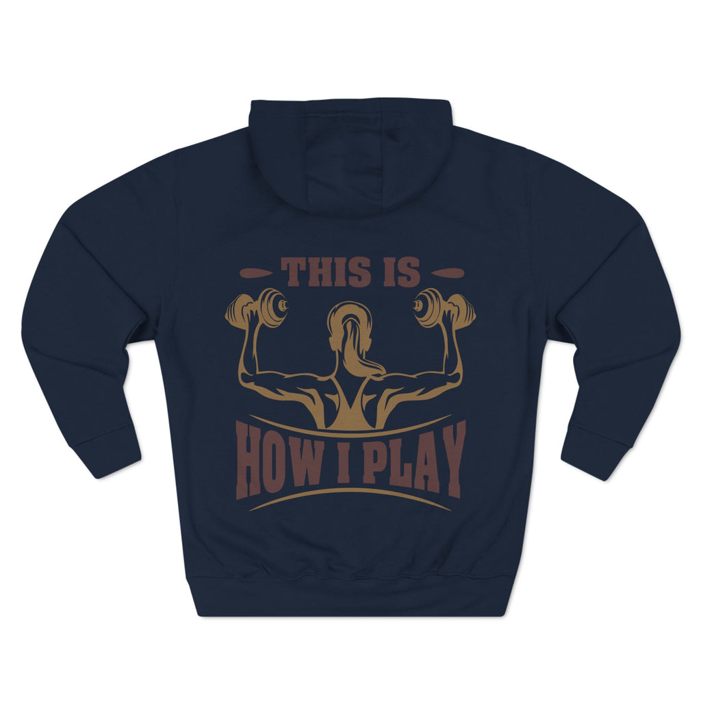 Rcnsons Unisex Three-Panel Fleece 'Play' Hoodie