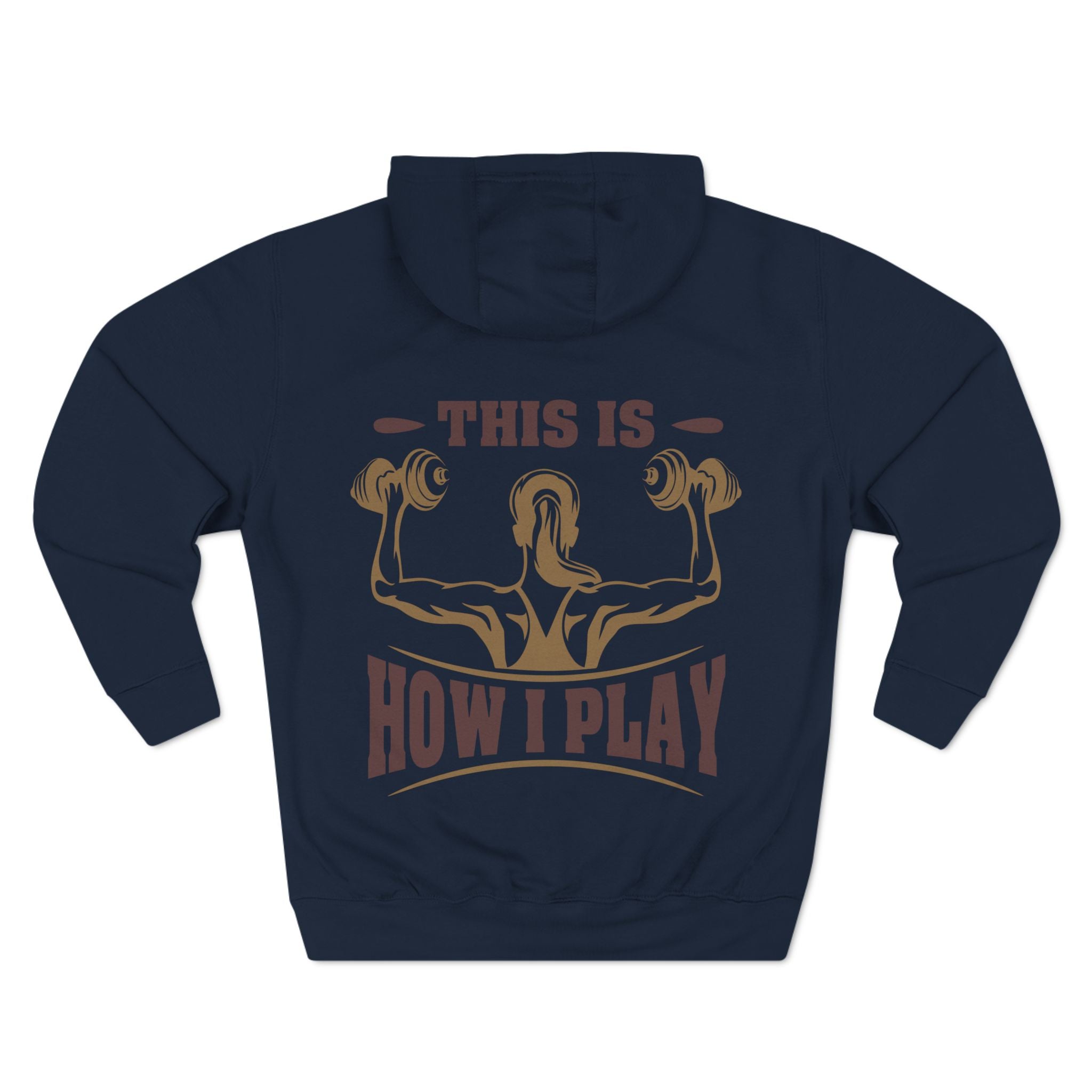 Rcnsons Unisex Three-Panel Fleece 'Play' Hoodie