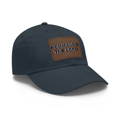 Dad Hat - Kommands The Lord Leather Patch Cap