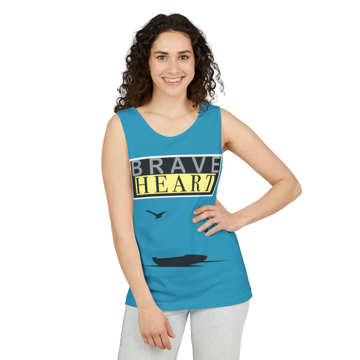 Brave Heart Tank Top | Unisex Garment-Dyed Tee