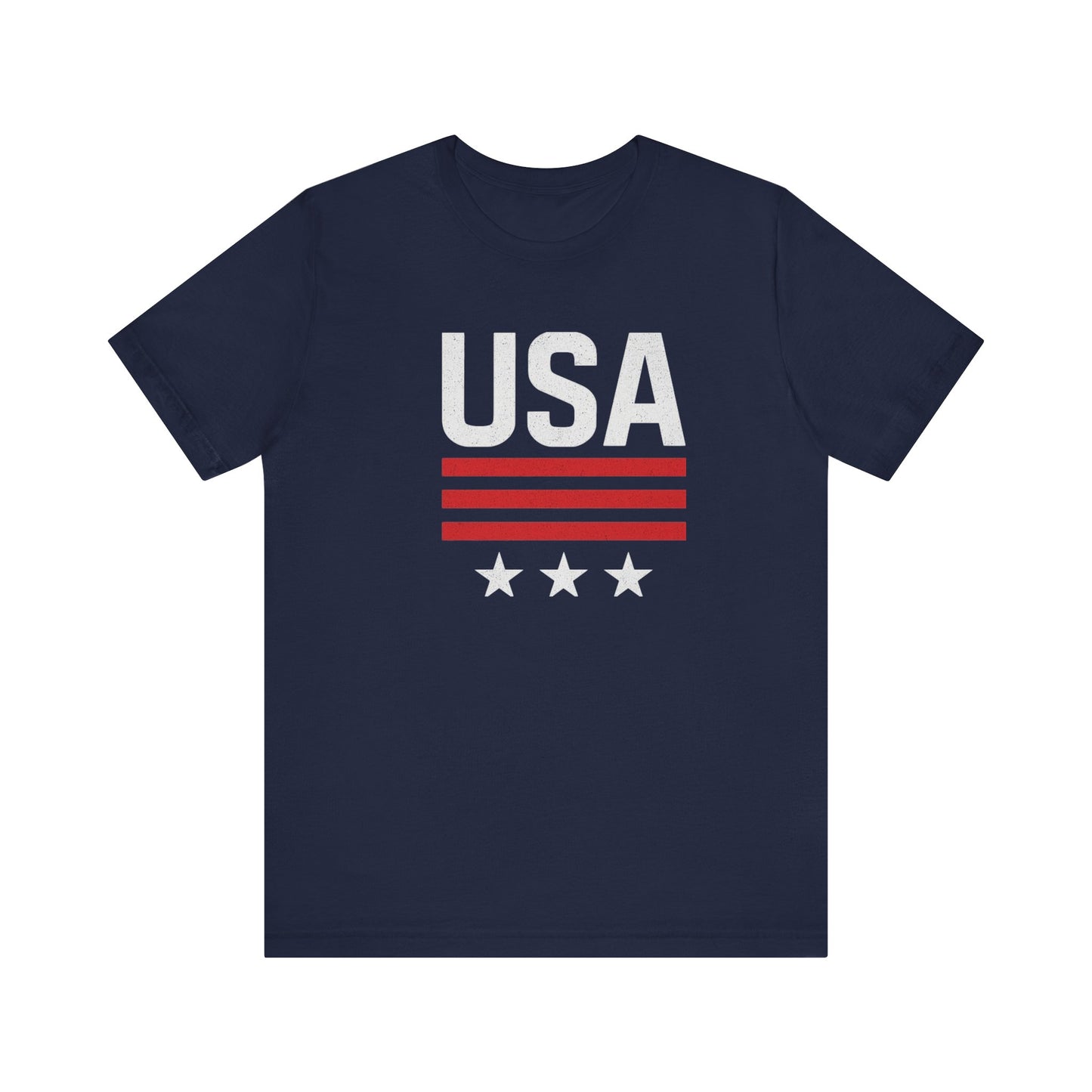 Patriotic USA Tee, Unisex Short Sleeve T-Shirt, July 4th Celebration Shirt, American Pride Apparel, Casual Summer Wear, Gift for Patriot