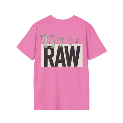 RAW Unisex Softstyle T-Shirt - Casual Graphic Tee for Everyday Wear, Perfect for Gift Giving, Streetwear, Summer Outfits Printify