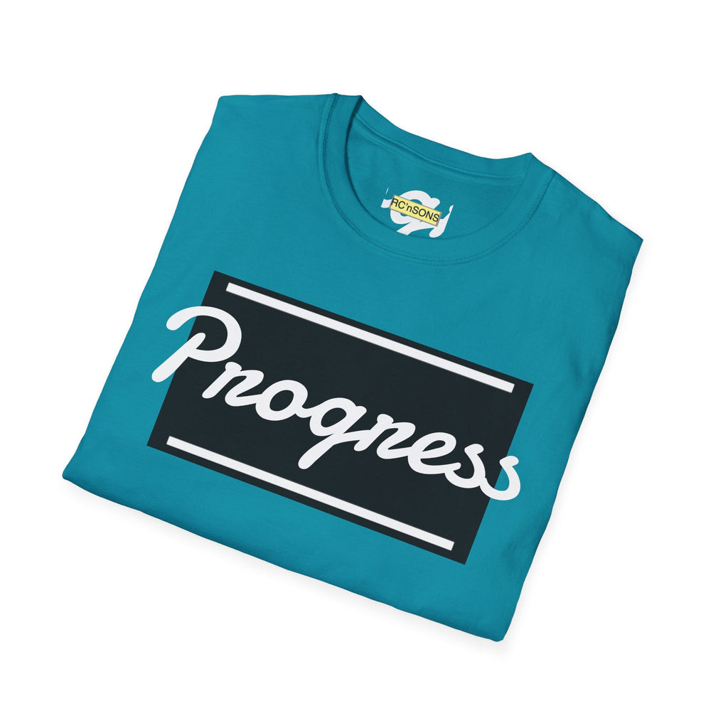Motivational Unisex Softstyle T-Shirt | Progress Tee, Gift for Teens, Casual Wear, Workout Shirt, Inspirational Apparel Printify