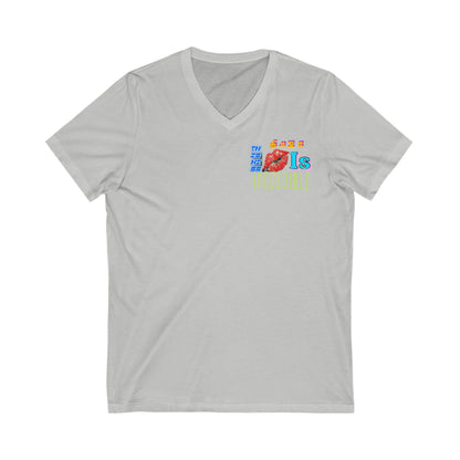 Unisex Jersey Short Sleeve V-Neck Tee
