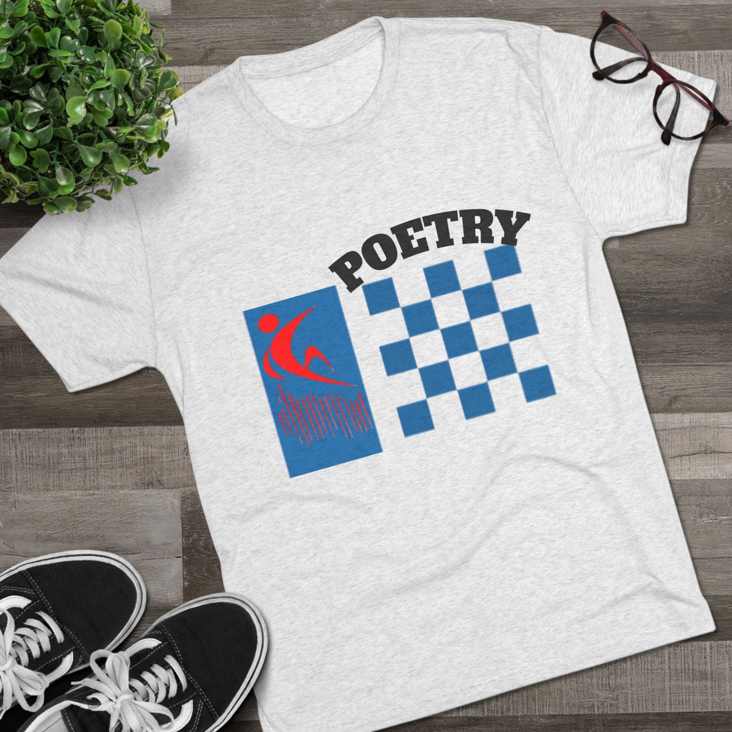 Poetry Inspired Unisex Tri-Blend Crew Tee - Soft Casual Wear for Artistic Souls, Perfect for Poetry Lovers, Gift for Writers, Creative [...] Printify