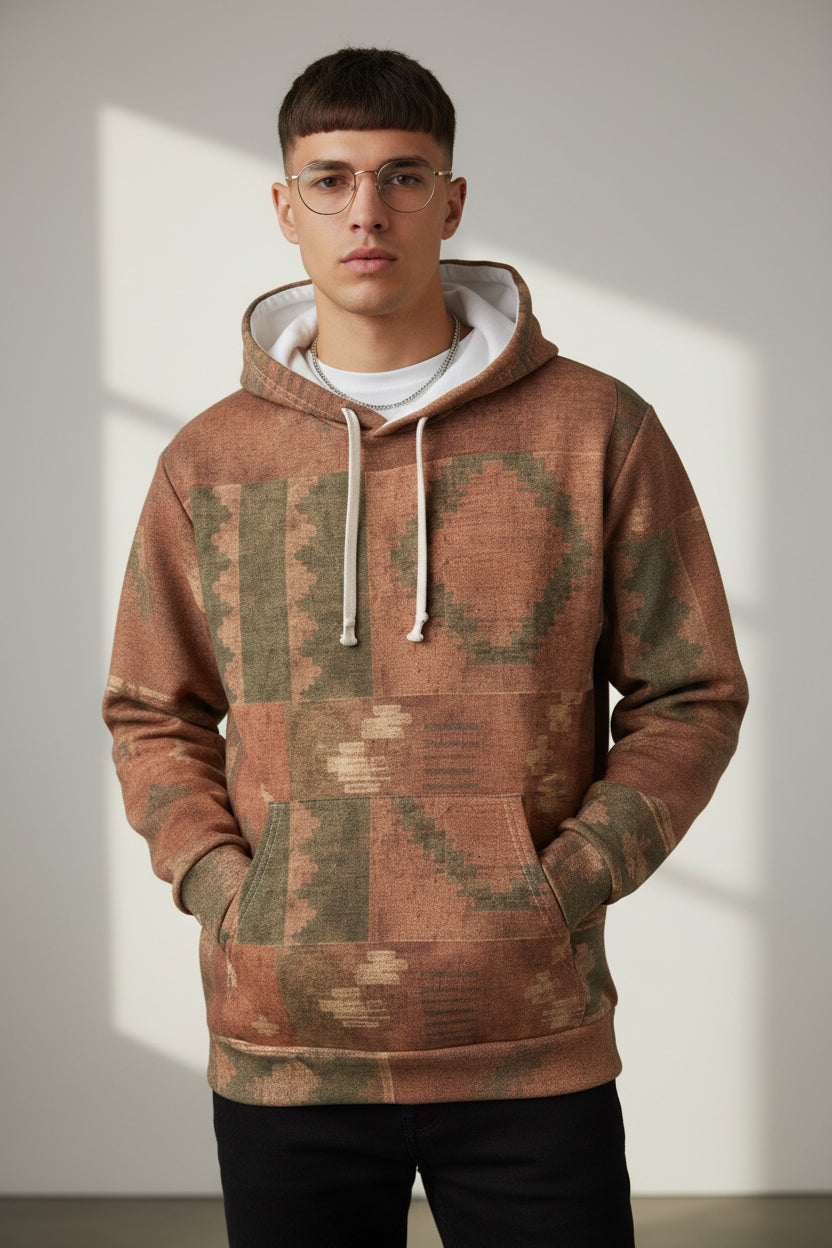 Southwestern Patchwork Hoodie — Unique Style