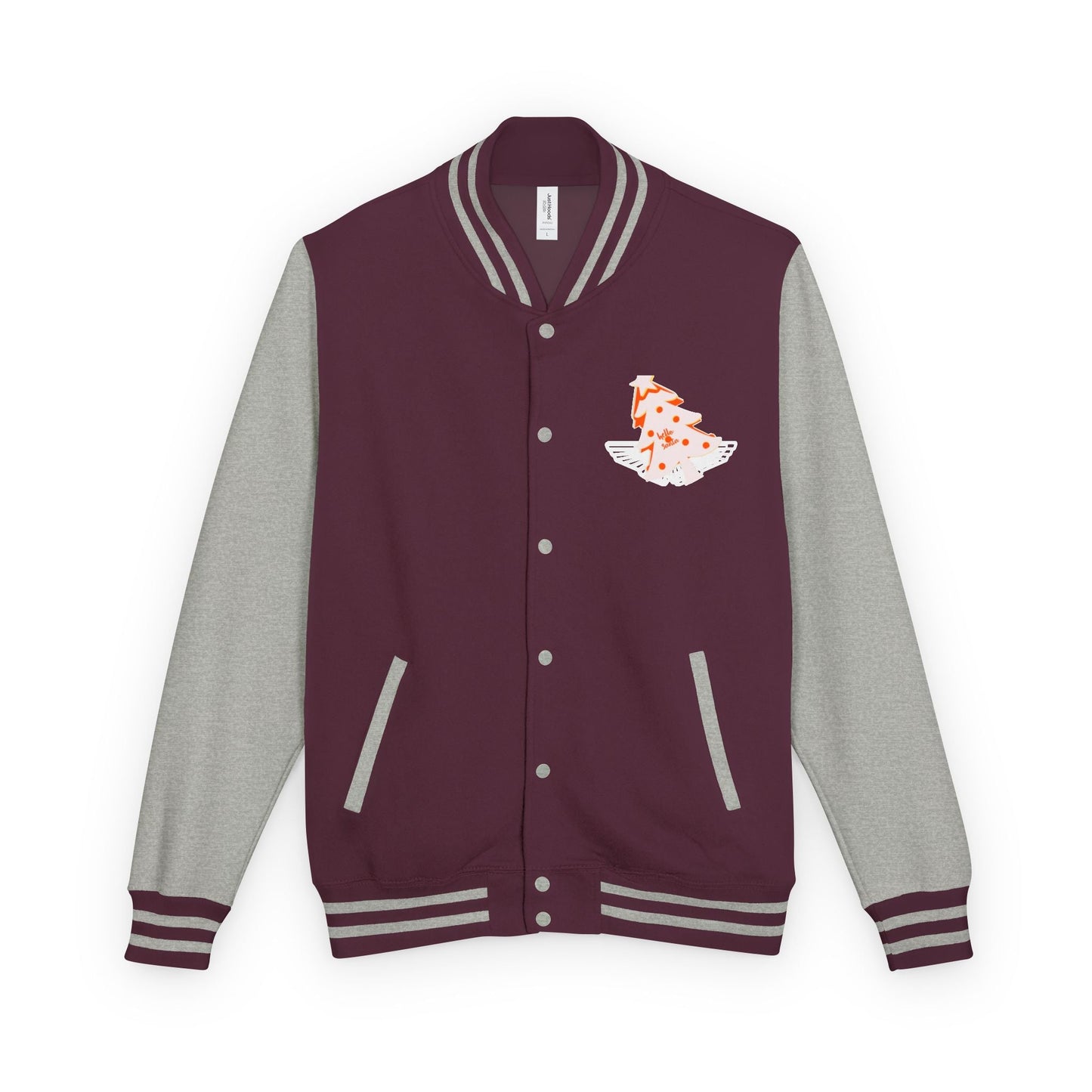 Letterman Jacket - 'hello santa' Design Printify