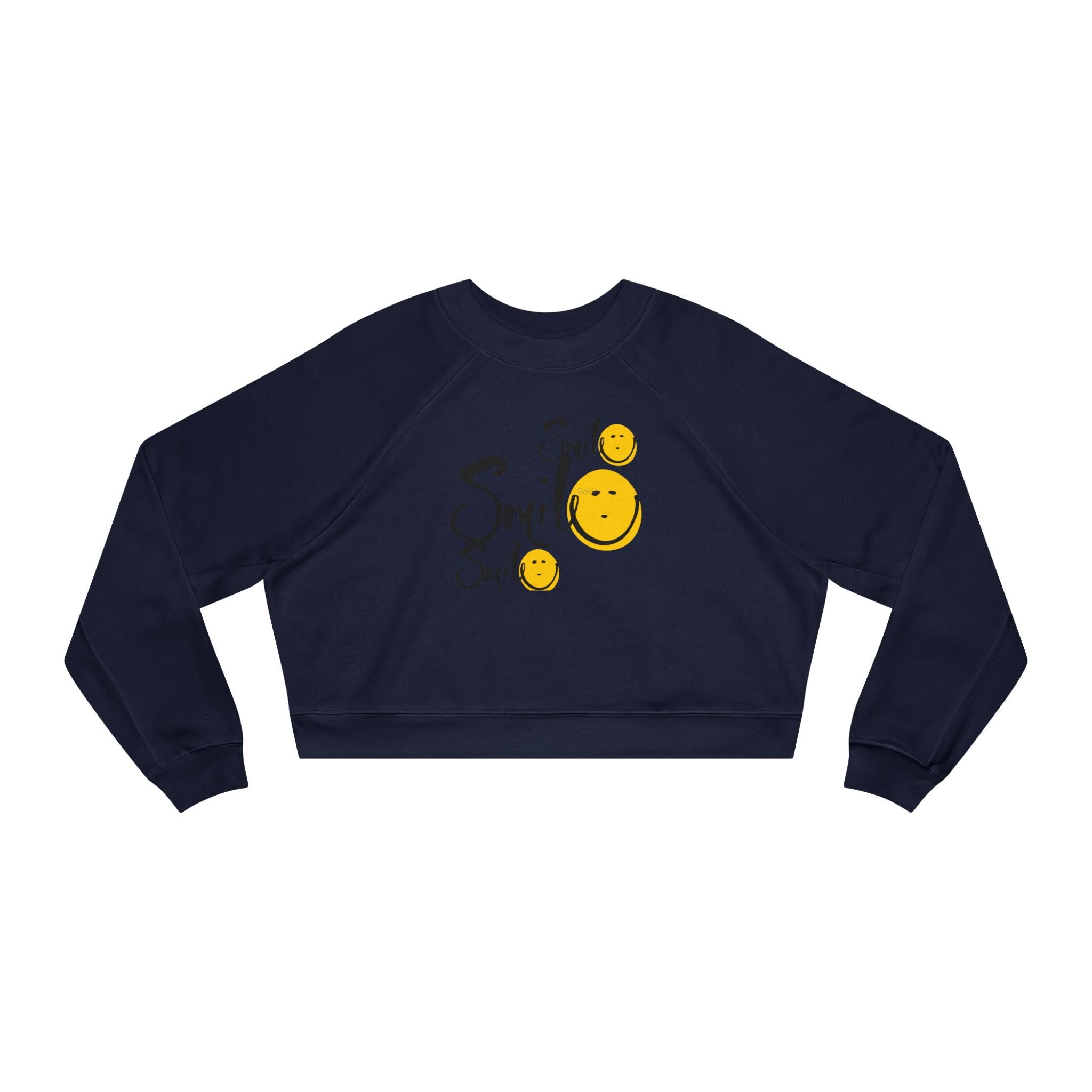 Smile Smile Smile Cropped Fleece Pullover