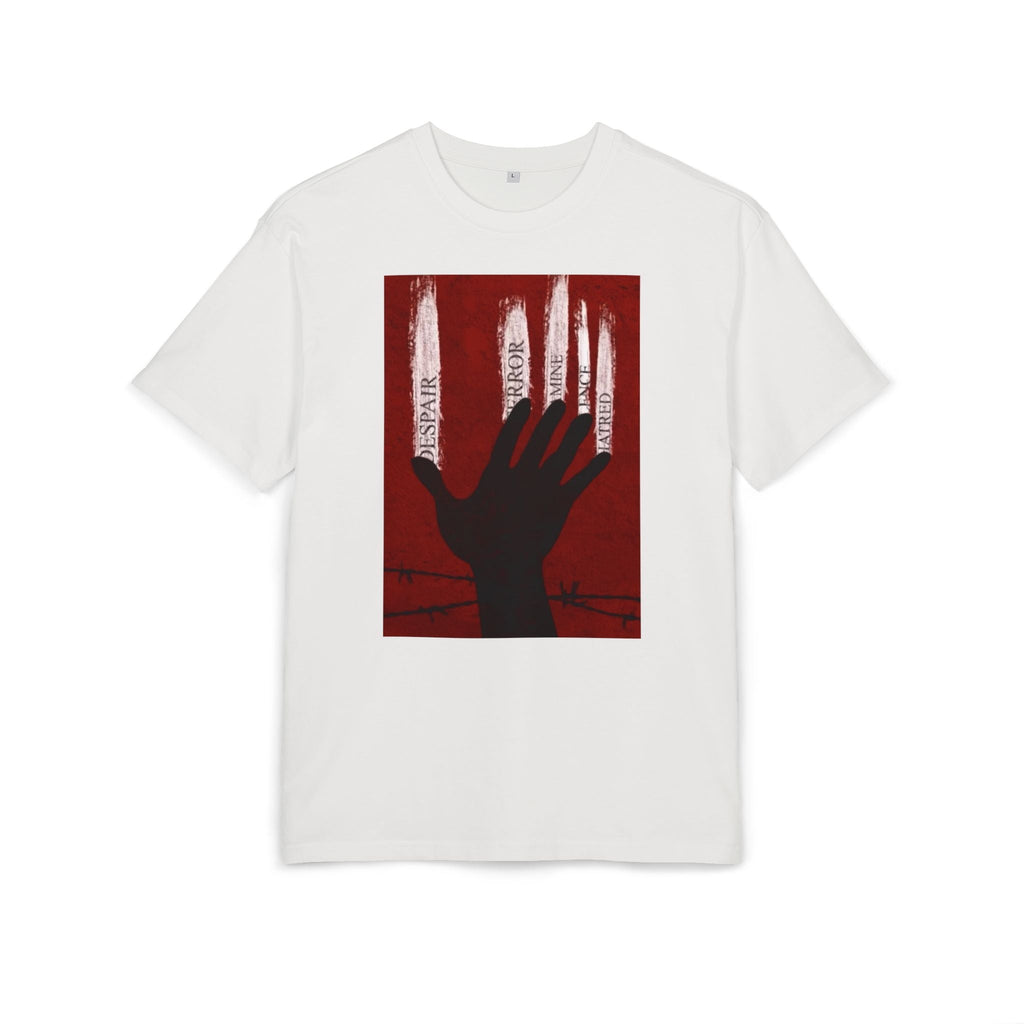 Bold Artistic Oversized Tee, Grunge Style Graphic Shirt, Unisex Urban Fashion, Statement Tee for Streetwear, Gift for Art Lovers Printify