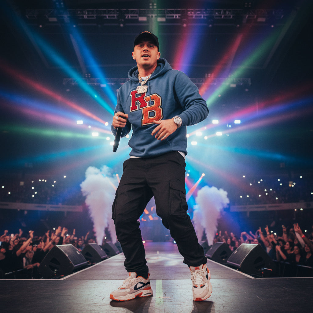 Letterman RB Hoodie — Garment-Dyed Athletic Pullover Printify