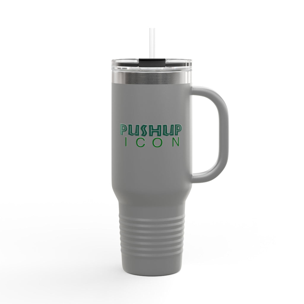 Inspirational Insulated Travel Mug - 40oz with Pushup Icon Design