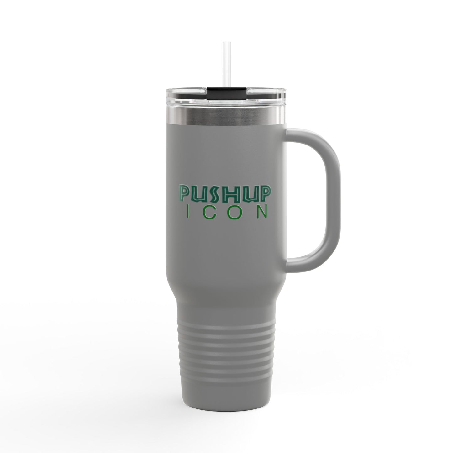 Inspirational Insulated Travel Mug - 40oz with Pushup Icon Design