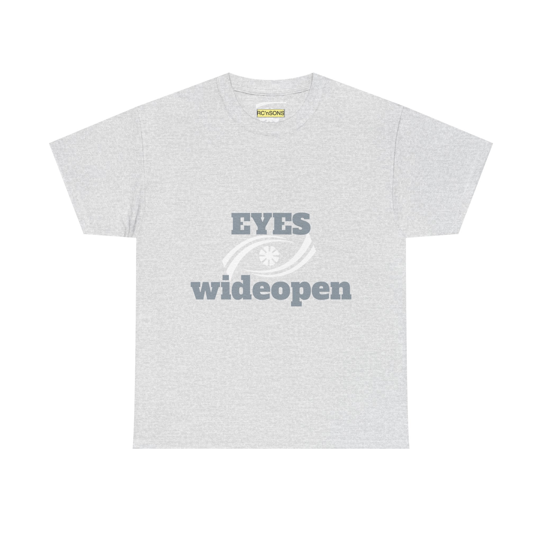 Eyes Wide Open Unisex Heavy Cotton Tee | Everyday Wear, Gift for Dreamers, Casual Shirt, Inspirational Apparel, Unisex T-Shirt Printify