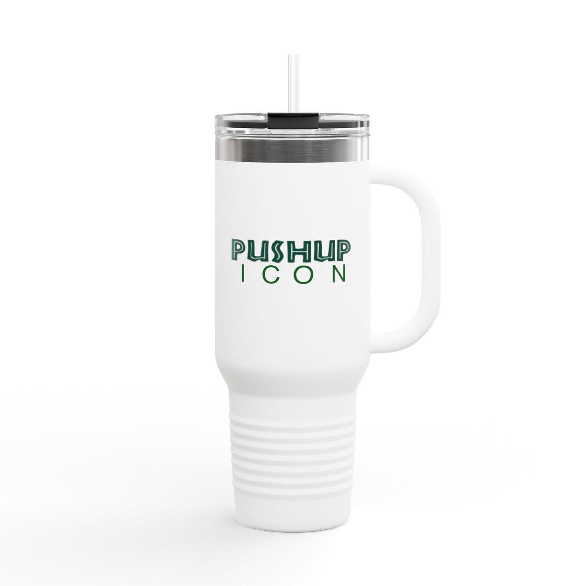 Inspirational Insulated Travel Mug - 40oz with Pushup Icon Design