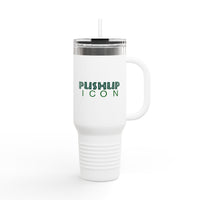 Inspirational Insulated Travel Mug - 40oz with Pushup Icon Design
