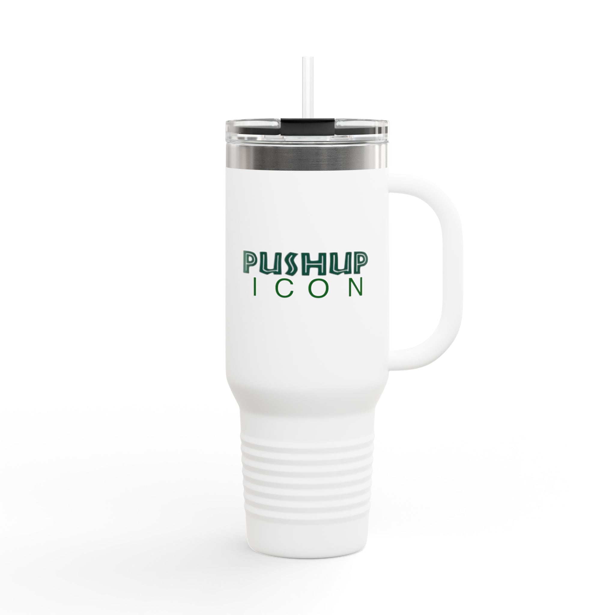 Inspirational Insulated Travel Mug - 40oz with Pushup Icon Design