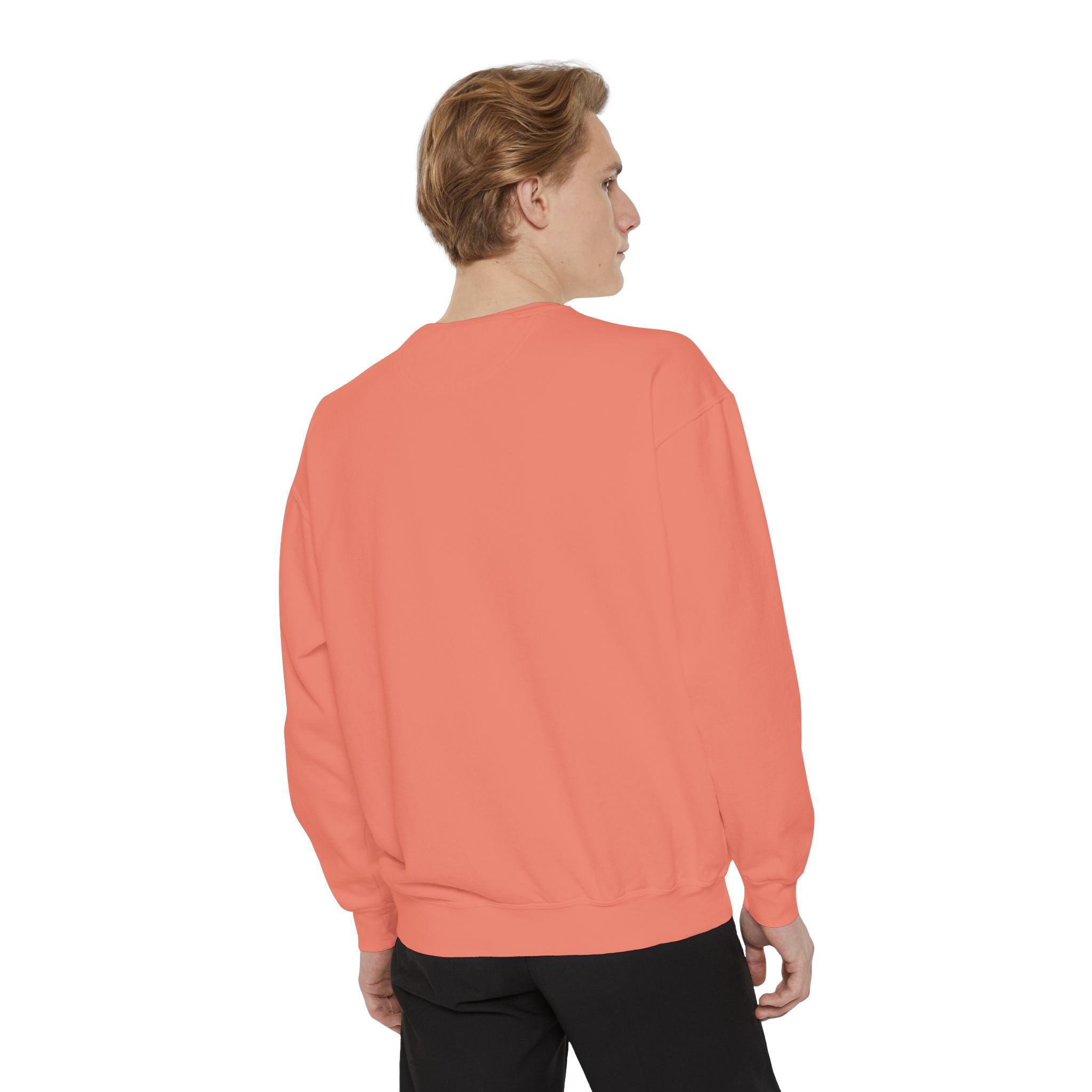 Garment-Dyed Sweatshirt, Cozy Unisex Pullover, Casual Comfortable Sweater, Perfect for Relaxing, Gift Idea for Friends and Family Printify