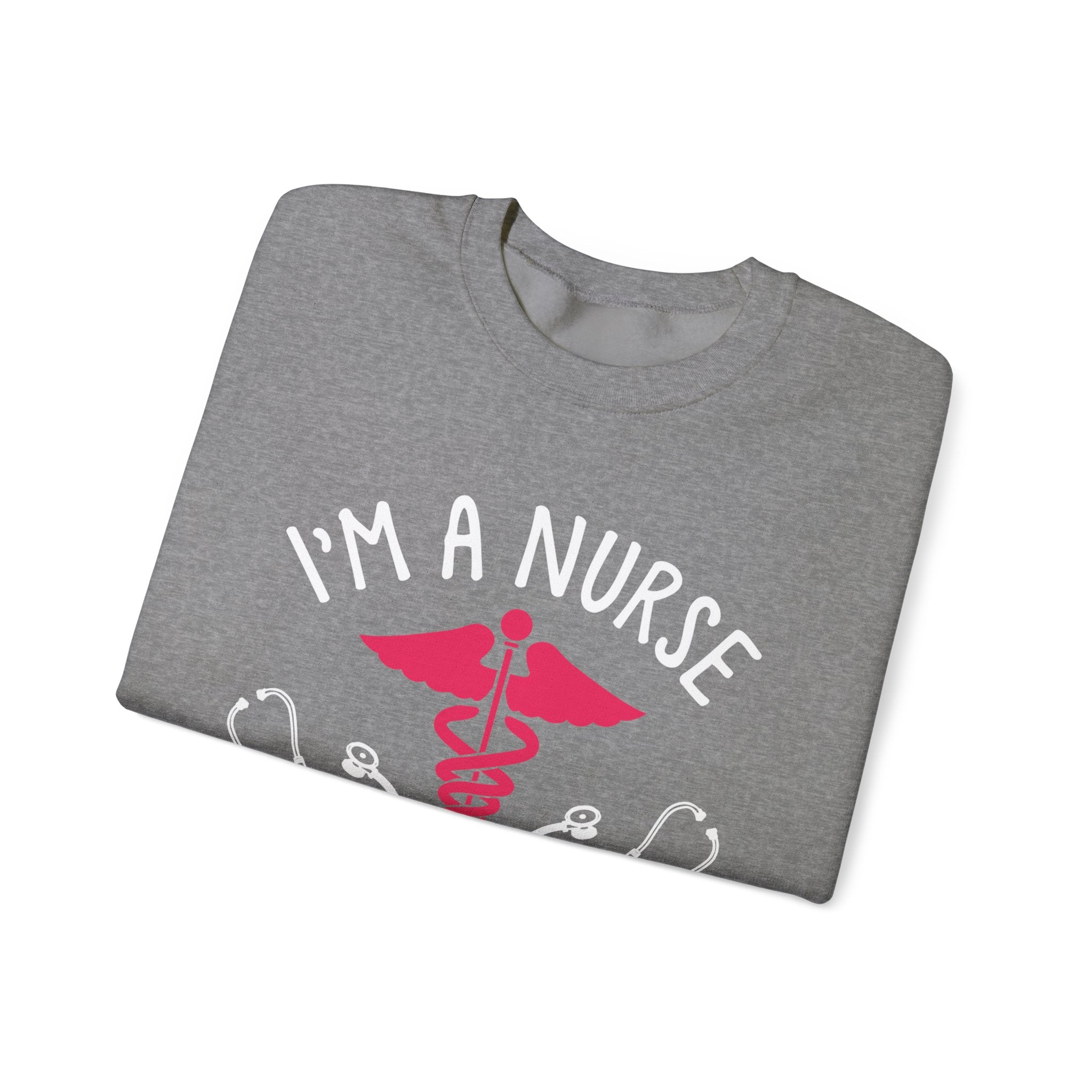 Je suis un sweat-shirt unisexe infirmière 