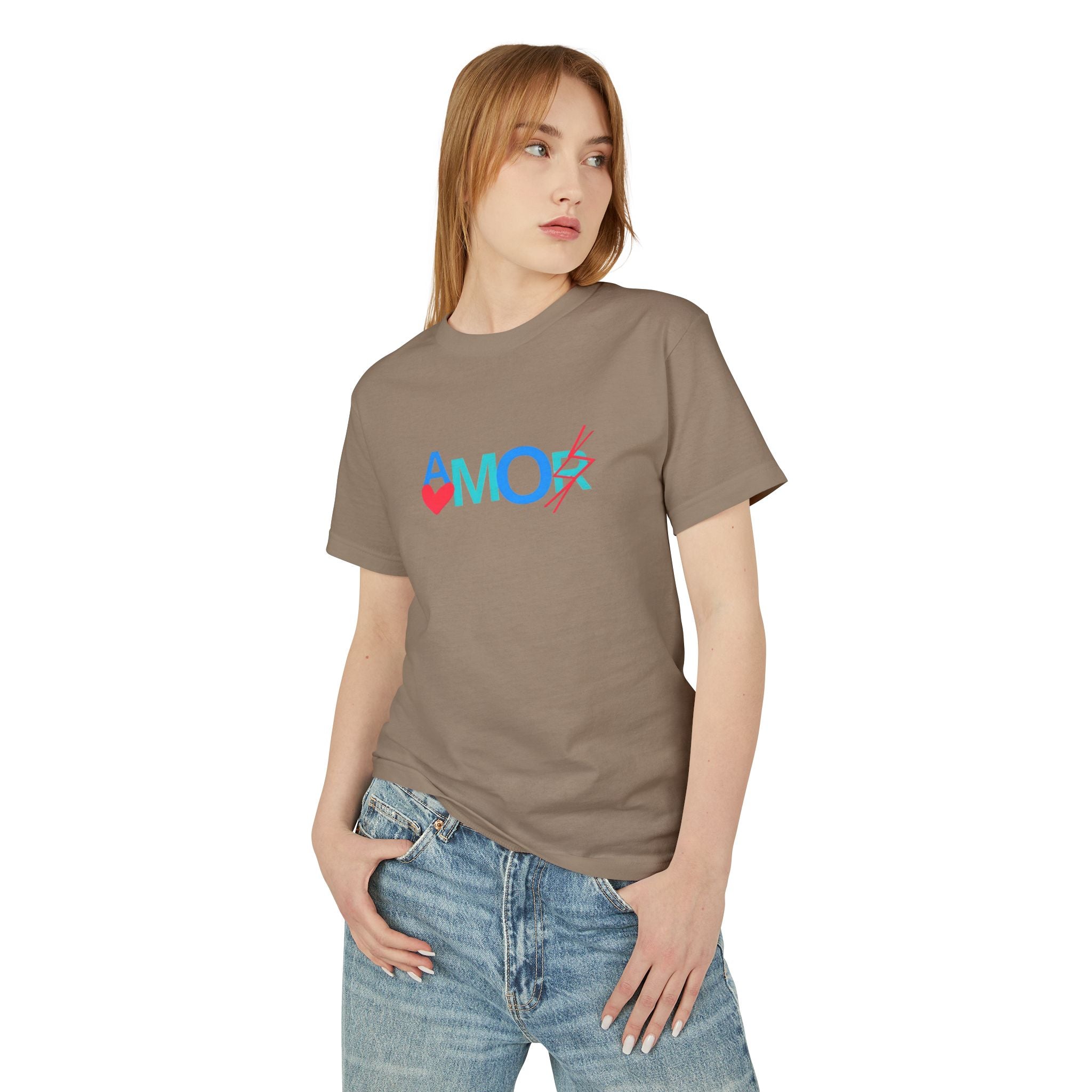 T-Shirt AMORX Unisex Garment-Dyed Heavyweight Cotton Tee