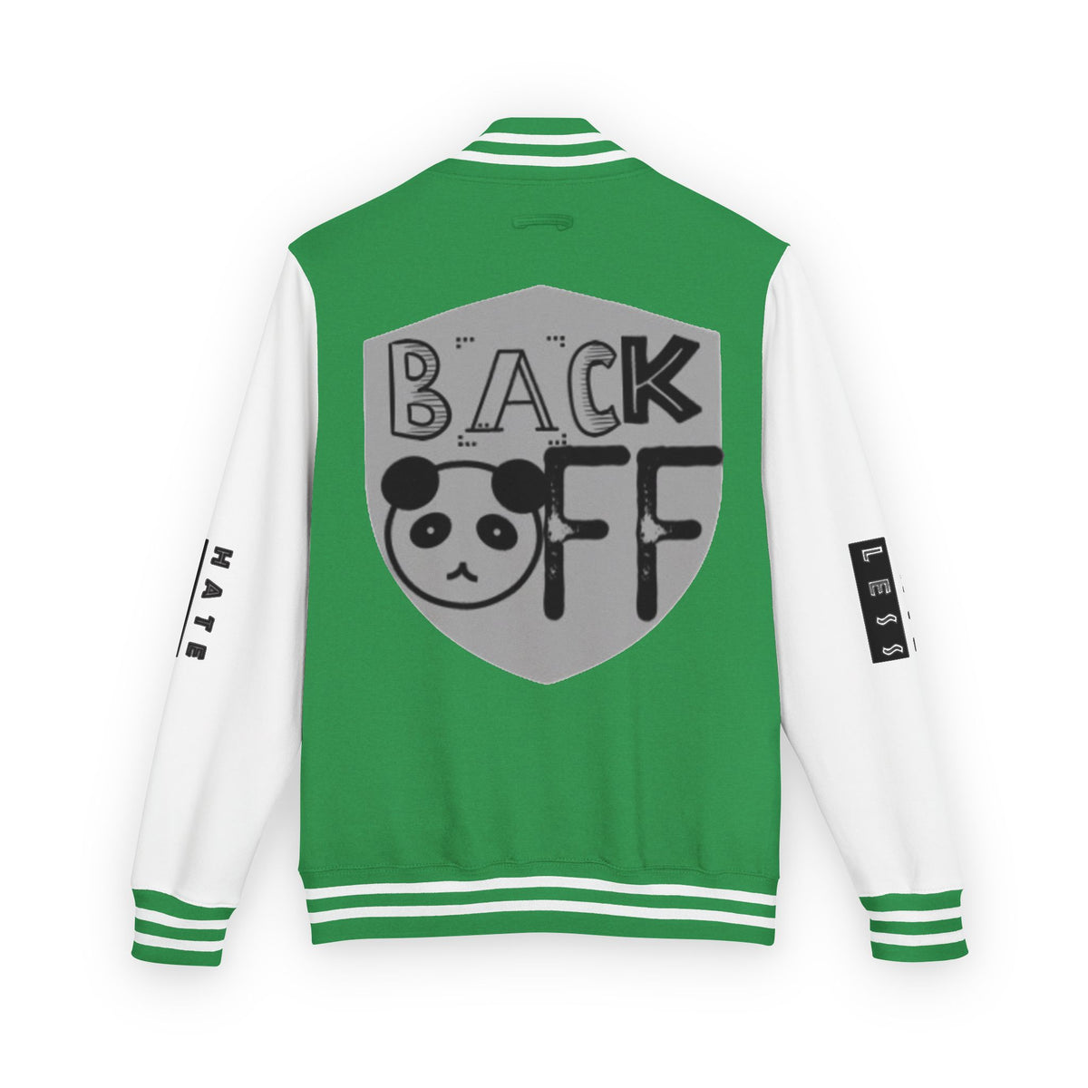 Unisex Heavyweight Letterman Jacket - Fun Panda Graphic Design