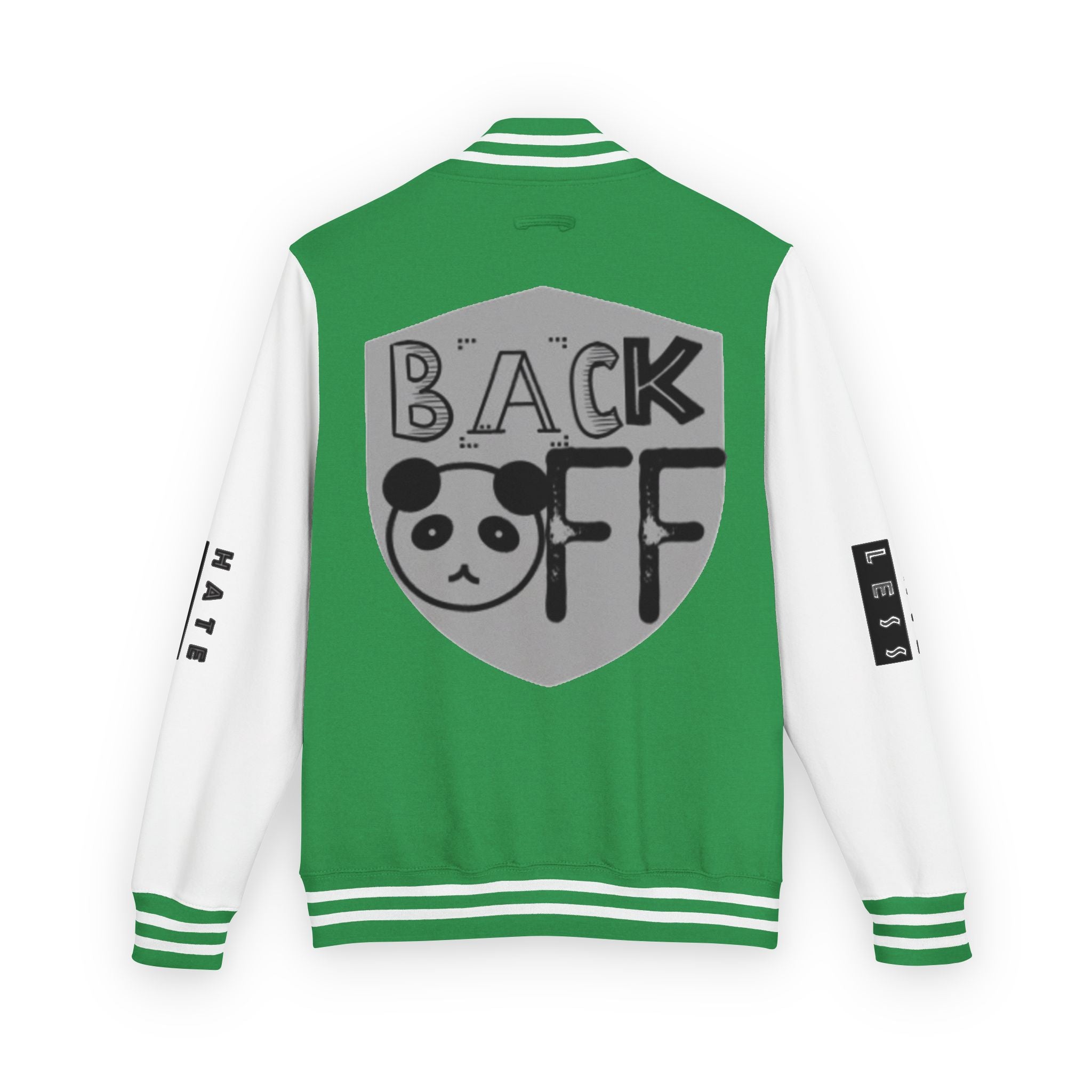 Unisex Heavyweight Letterman Jacket - Fun Panda Graphic Design
