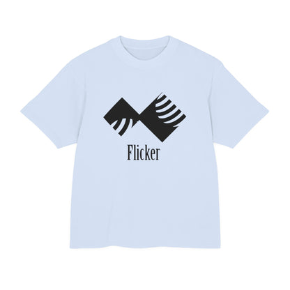 Unisex Urban Heavy Tee - Modern Graphic Design "Flicker" for Streetwear Enthusiasts