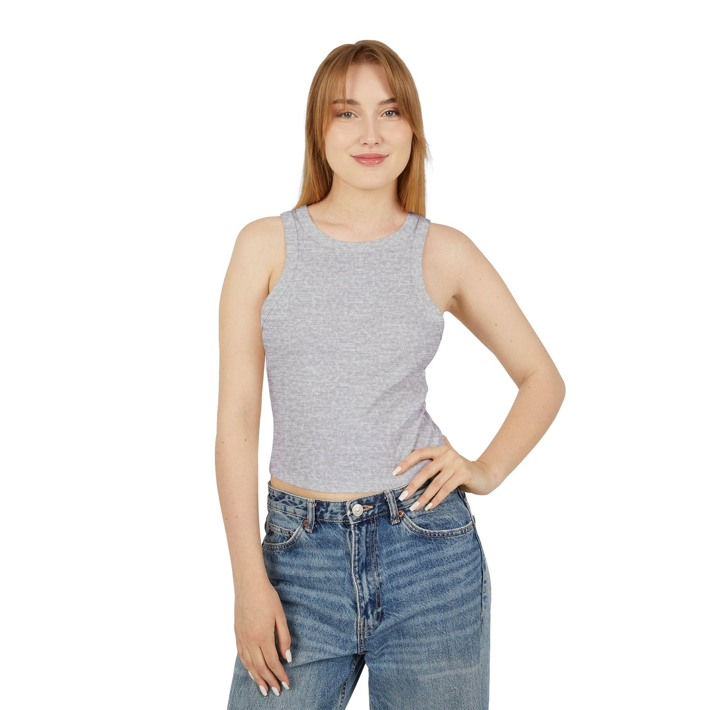 Women's day walk Micro Rib Racer Tank Top