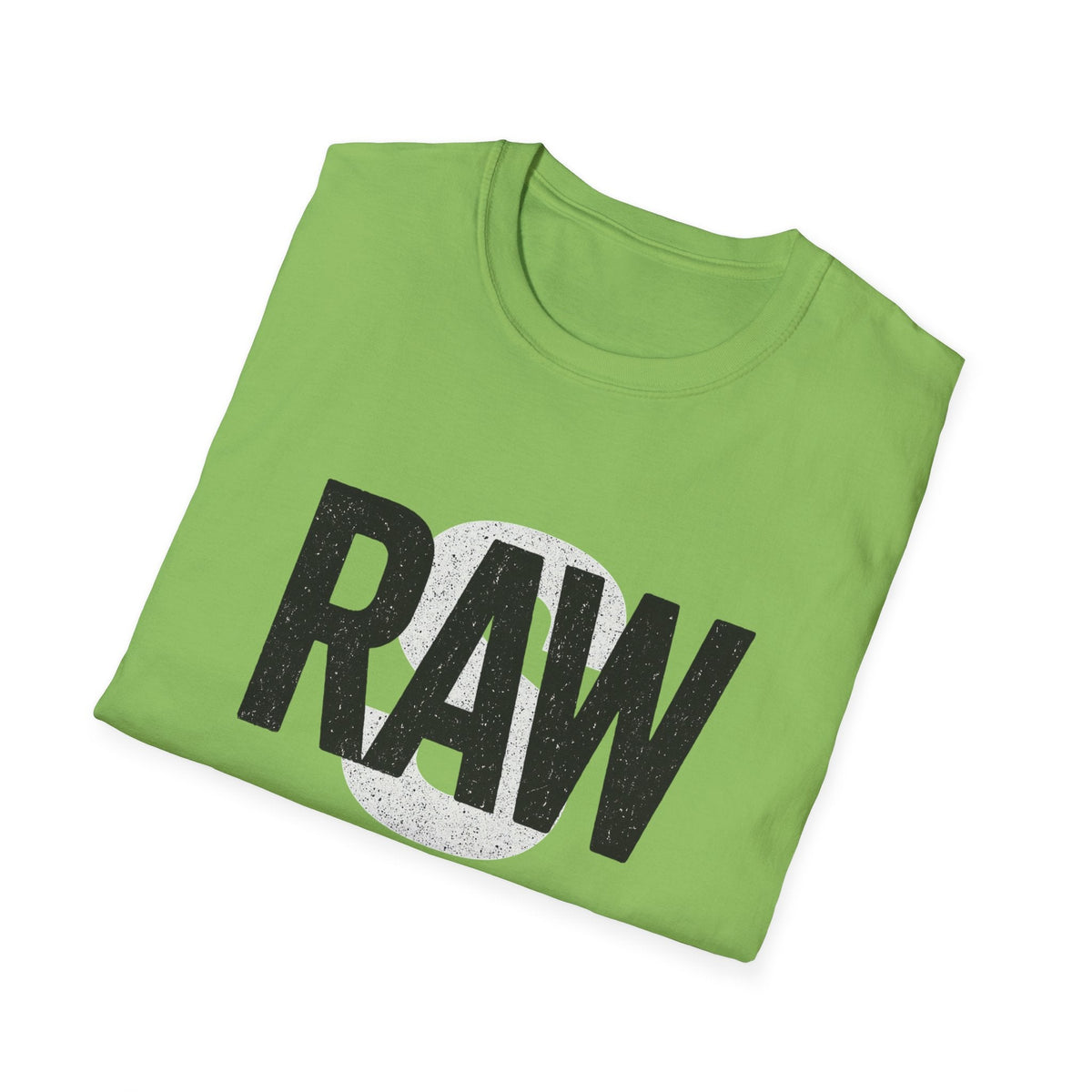 RAW Unisex Softstyle T-Shirt, Casual Graphic Tee, Everyday Wear, Gift for Him or Her, Streetwear Fashion, Summer Essential Printify