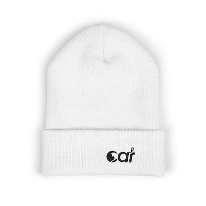 Beanie Hat Cat Design Embroidery