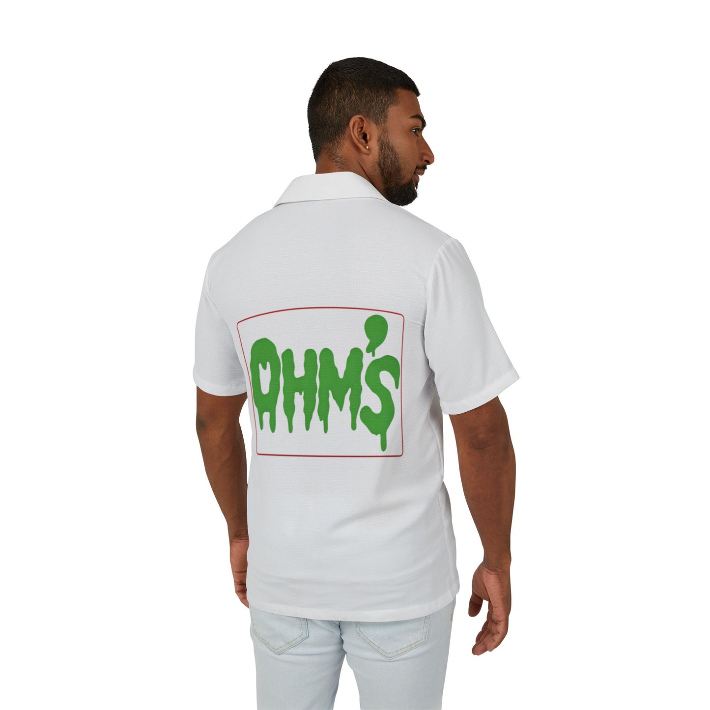 Camp Shirt - Olm's Bold Back Hawaiian Design