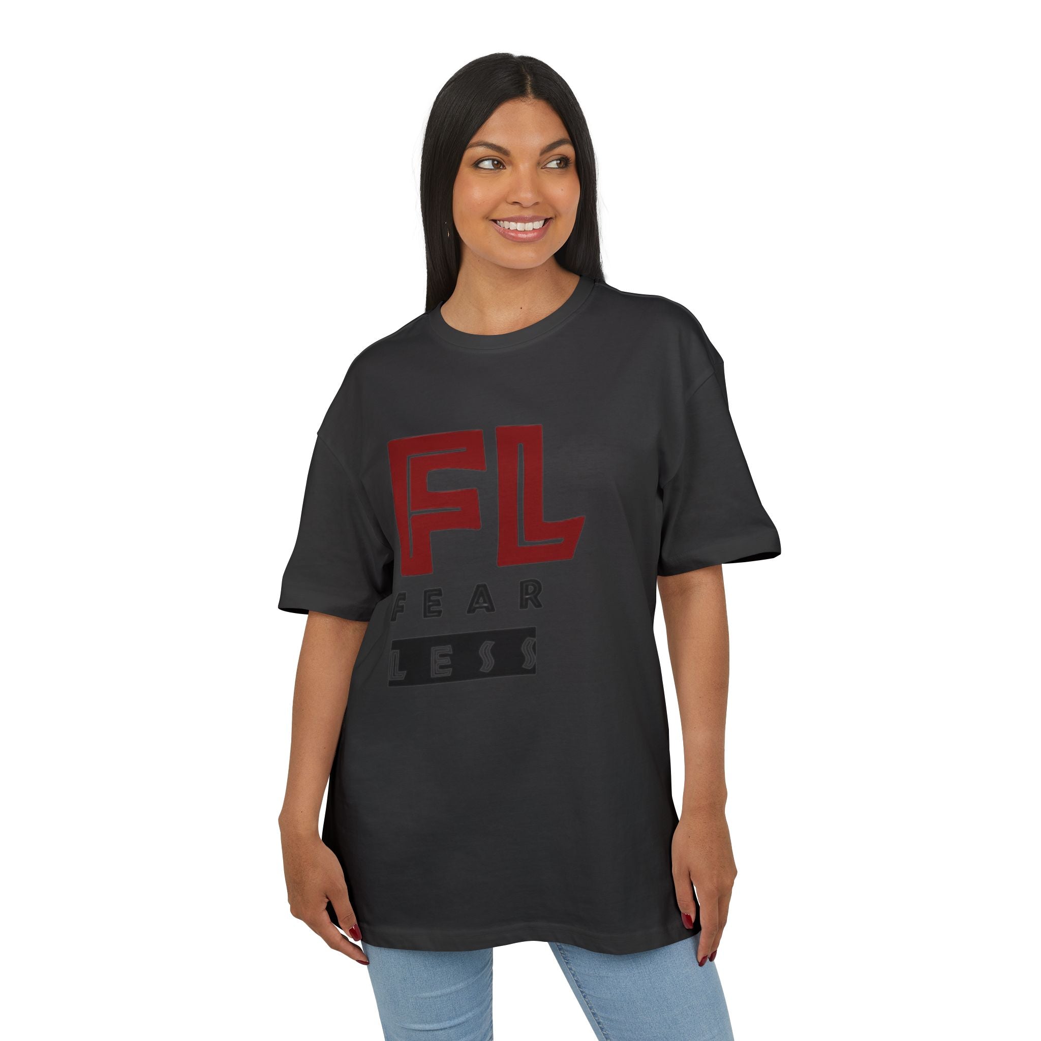 Fearless Unisex Heavy Oversize Tee - Empowering Statement Shirt