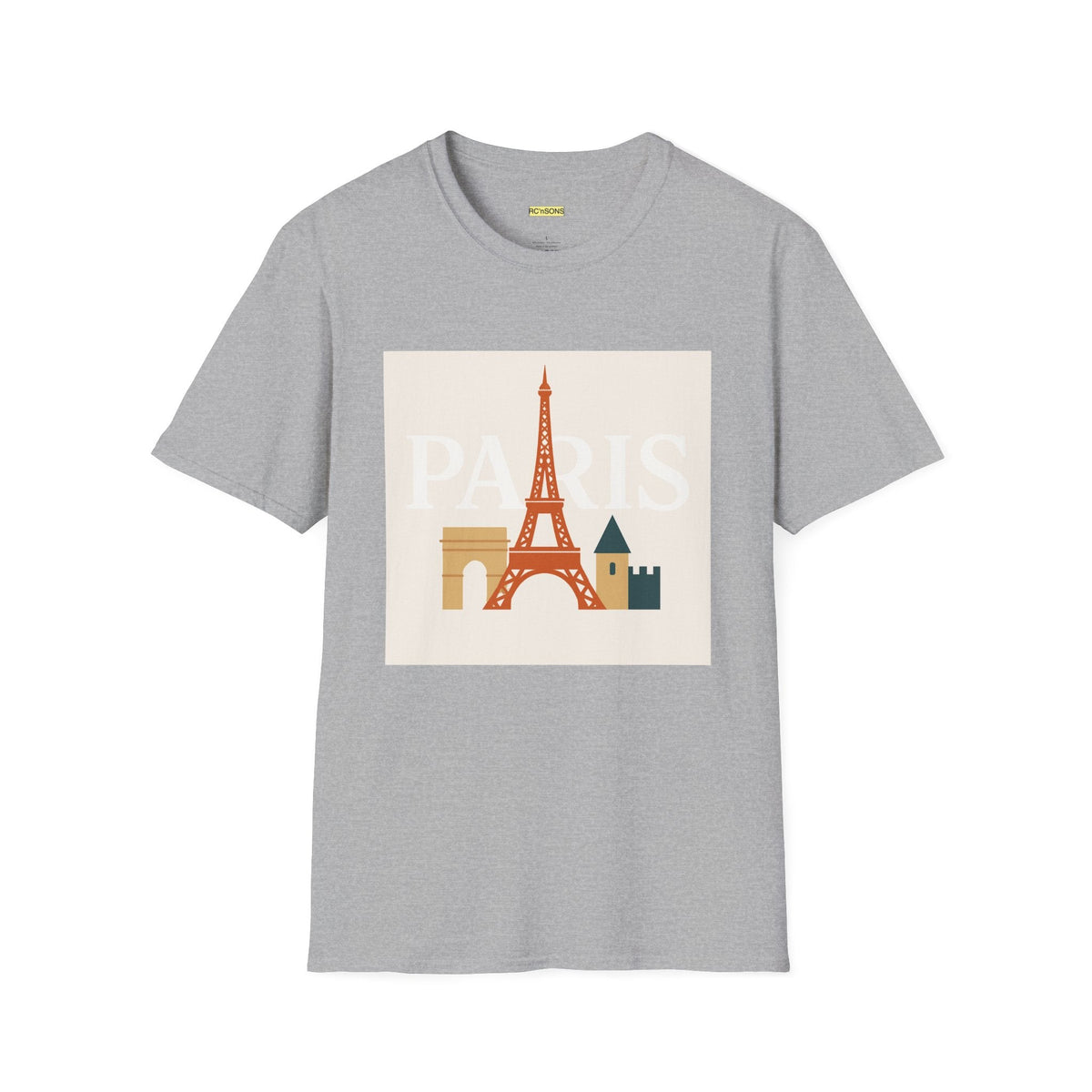Chic Parisian Graphic Tee, Travel Shirt, Eiffel Tower T-Shirt, Gift for Travelers, Casual Wear Printify