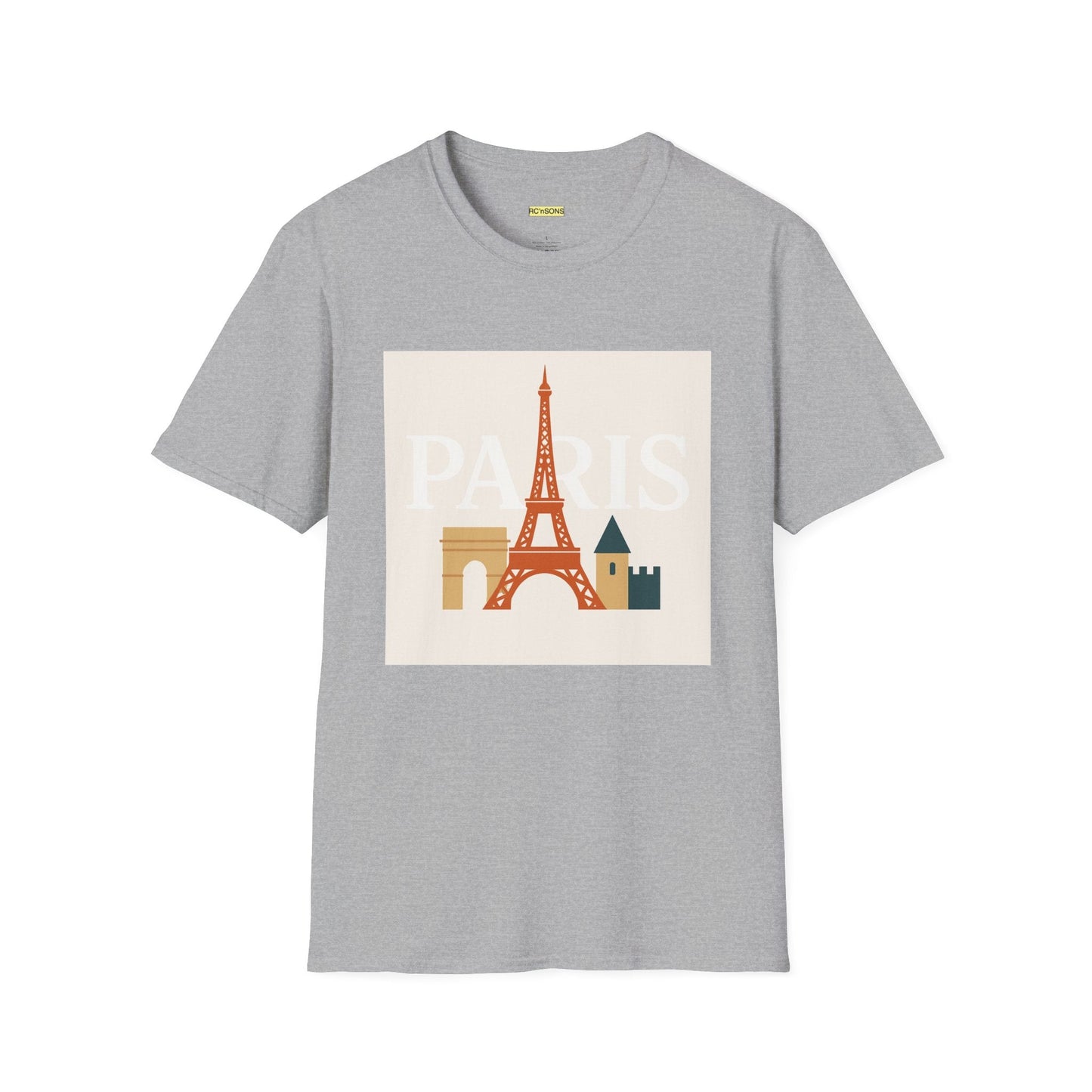 Chic Parisian Graphic Tee, Travel Shirt, Eiffel Tower T-Shirt, Gift for Travelers, Casual Wear Printify