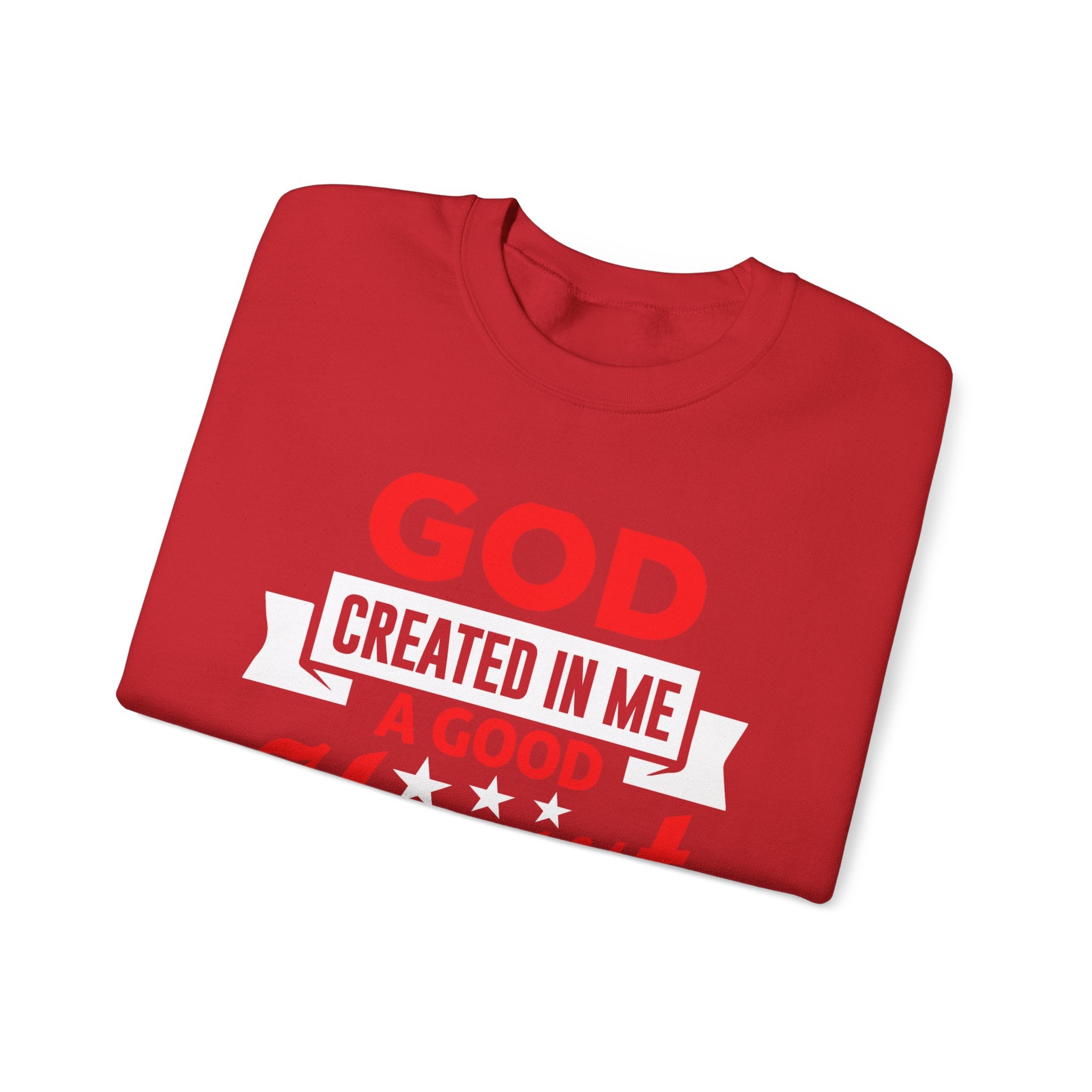 Dieu a créé en moi un sweat-shirt unisexe au bon cœur 