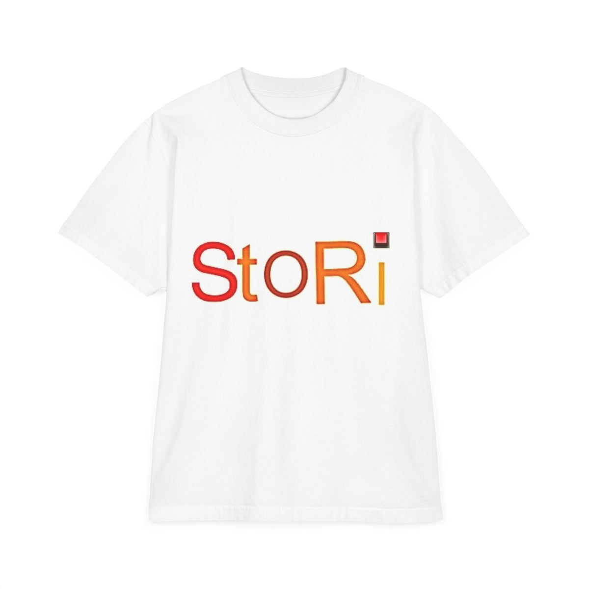 Drop-Shoulder T-Shirt with Stori Design