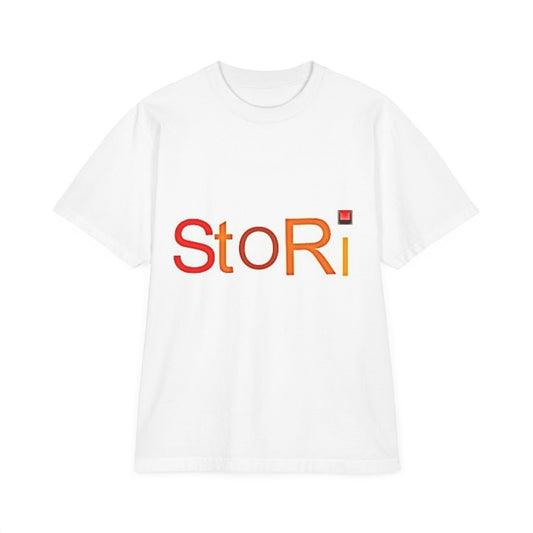 Drop-Shoulder T-Shirt with Stori Design