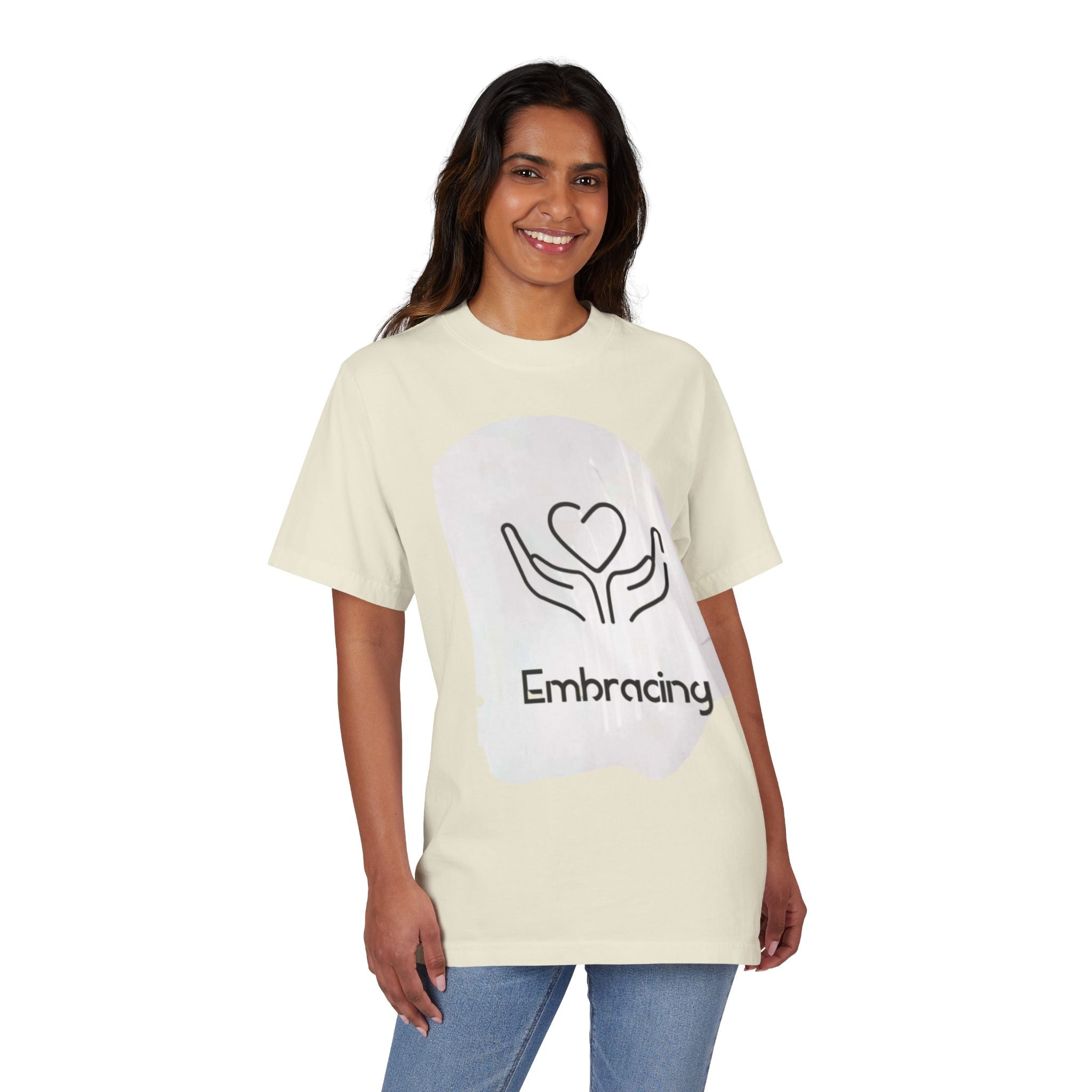 Drop-Shoulder T-Shirt Embracing Design