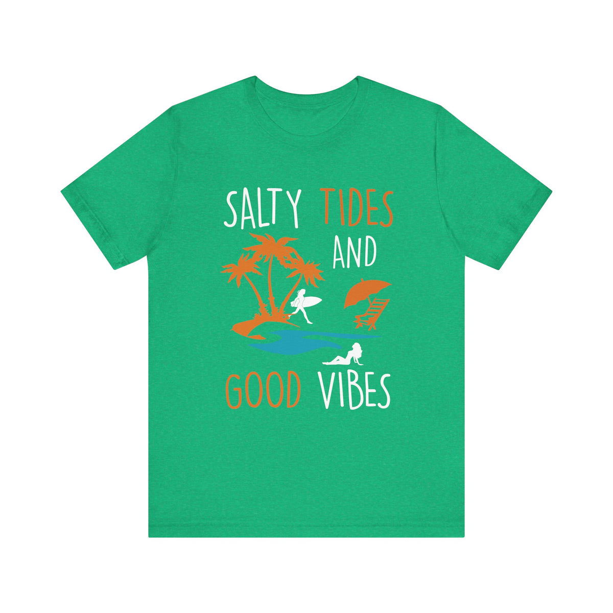 Marées salées et bonnes vibrations Tee unisexe 