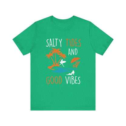 Marées salées et bonnes vibrations Tee unisexe 