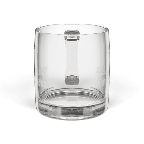 Engraved Coffee Mug - Personalized Glass Cup for Coffee Lovers, Perfect Gift for Birthdays, Anniversaries, or Just Because Printify