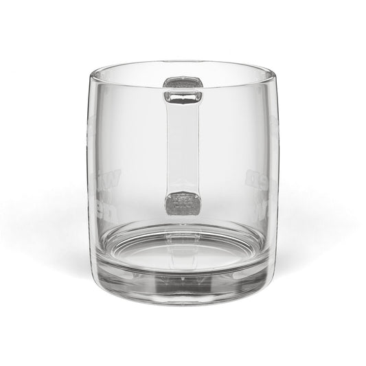 Engraved Coffee Mug - Personalized Glass Cup for Coffee Lovers, Perfect Gift for Birthdays, Anniversaries, or Just Because Printify