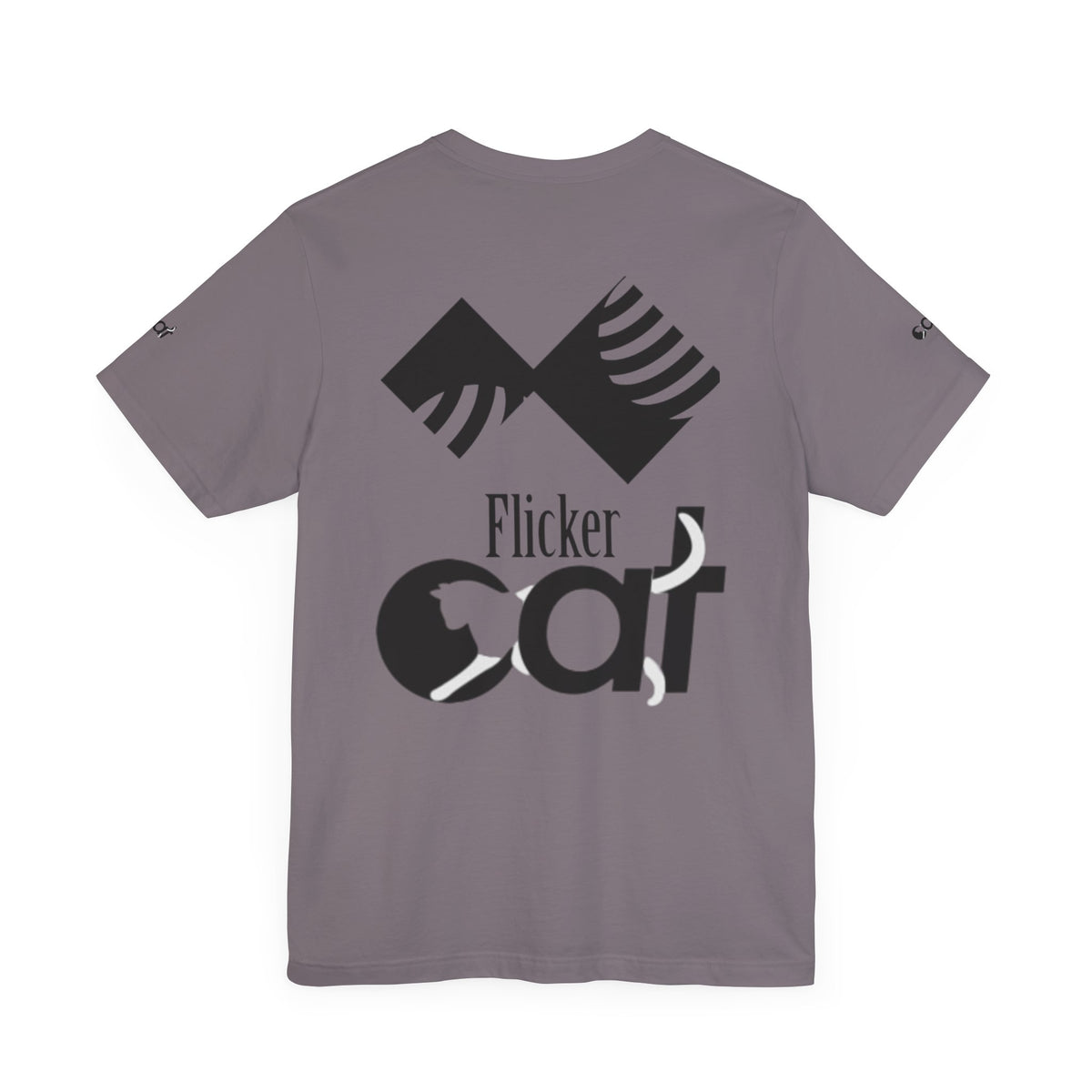 Flicker Cat Graphic Tee - Unisex Jersey Short Sleeve T-Shirt for Cat Lovers