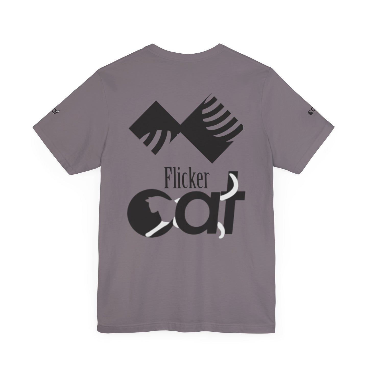 Flicker Cat Graphic Tee - Unisex Jersey Short Sleeve T-Shirt for Cat Lovers