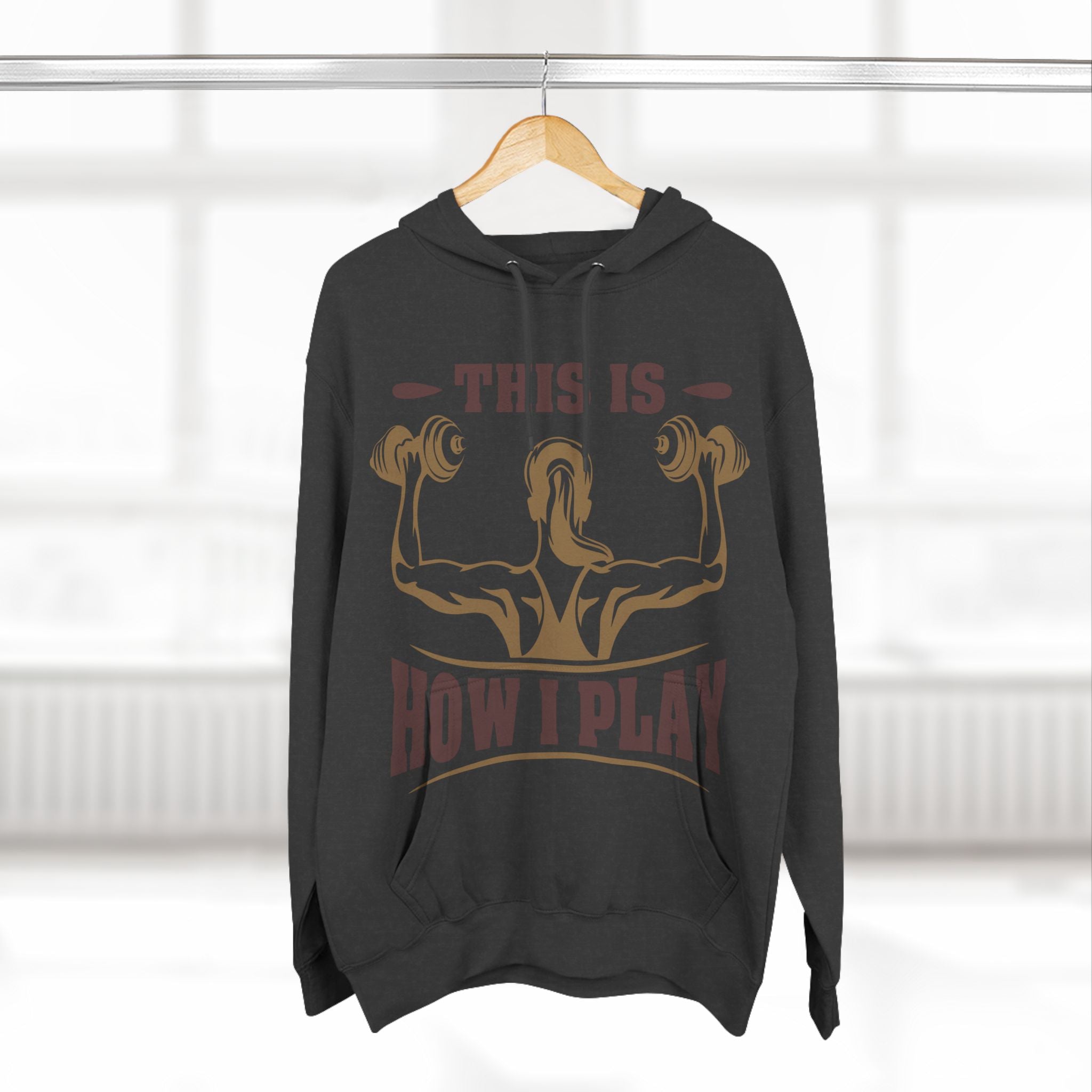 Rcnsons Unisex Three-Panel Fleece 'Play' Hoodie
