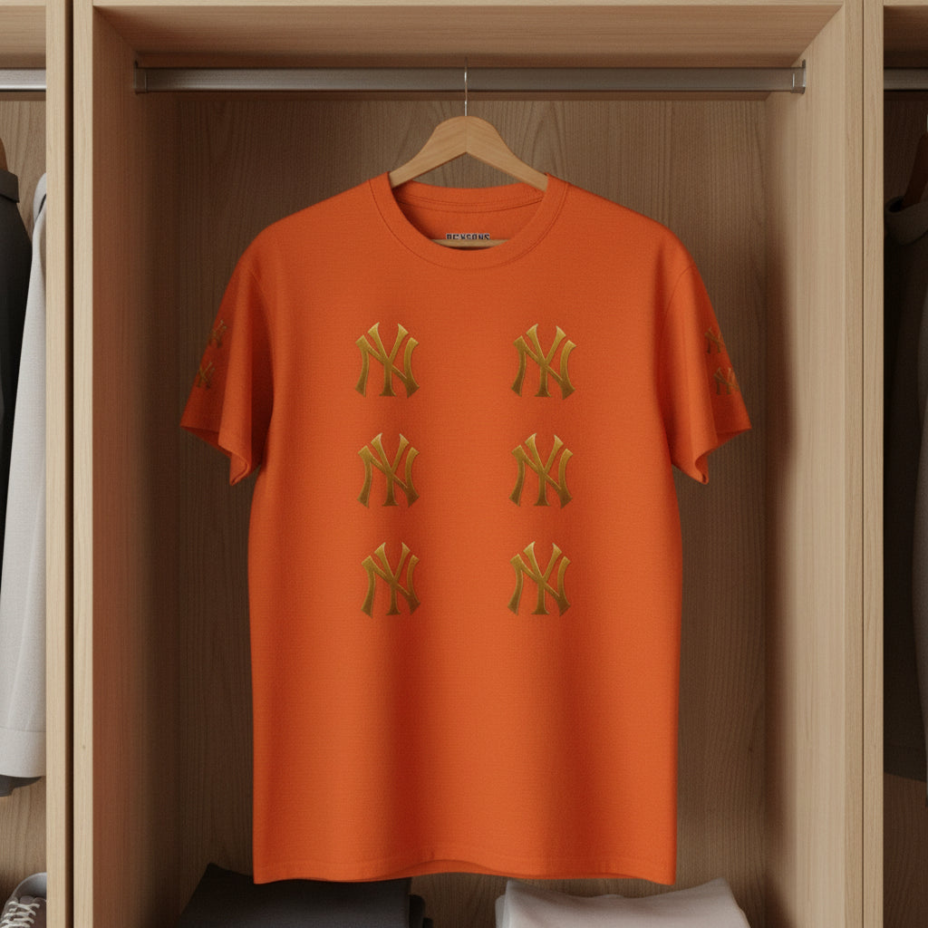 Gold Logo Unisex Heavy Cotton Tee Printify