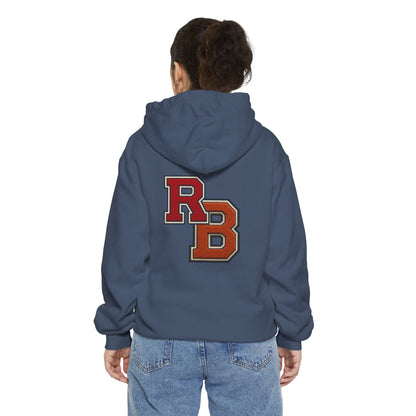 Letterman RB Hoodie — Garment-Dyed Athletic Pullover Printify