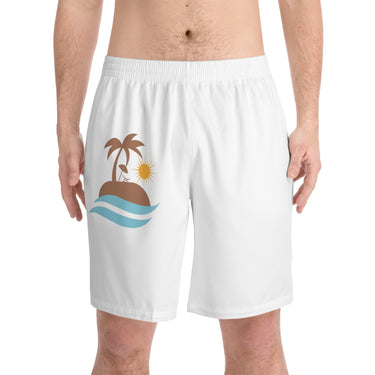 Men's Elastic Beach Shorts (AOP)