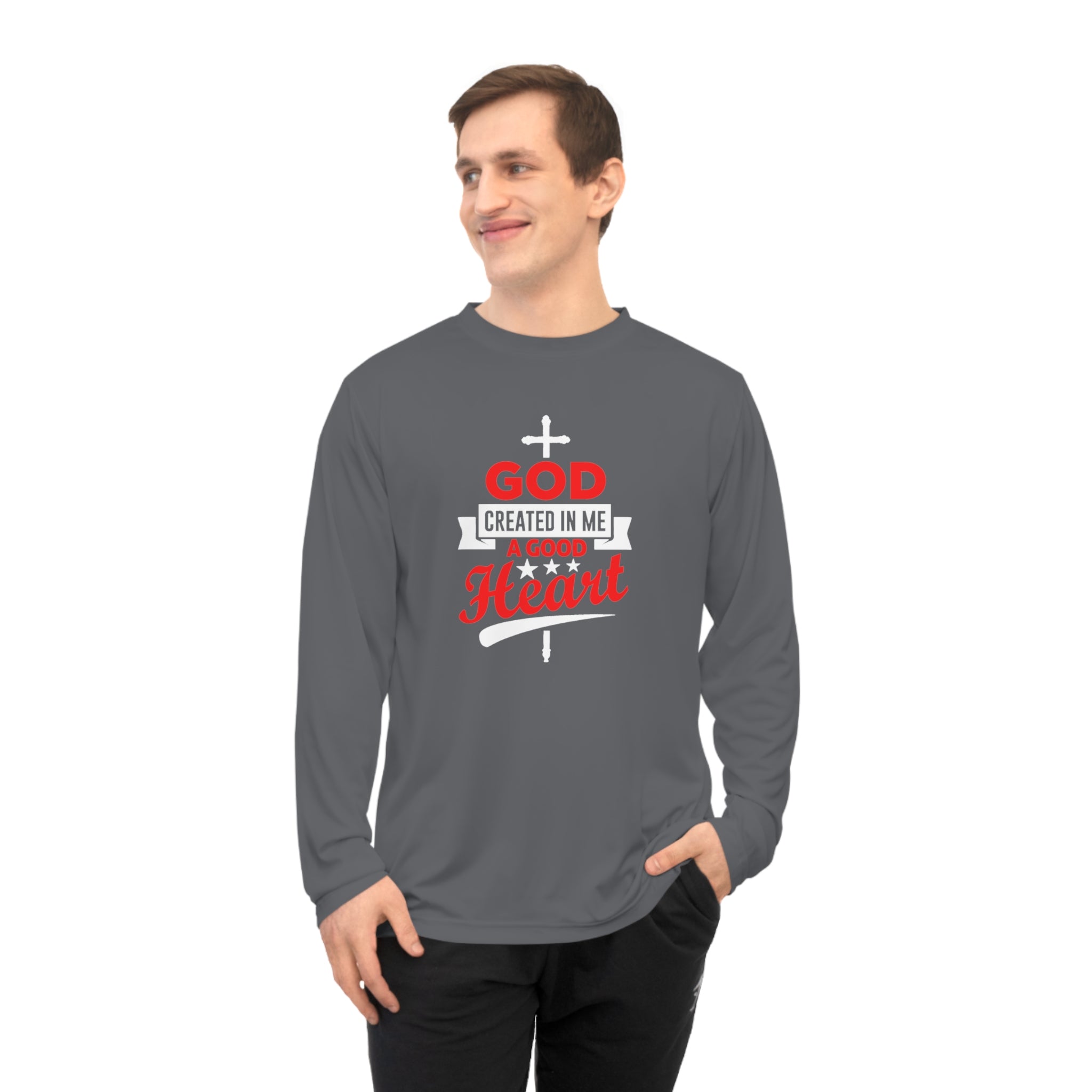 God Created In Me A Good  Heart Long Sleeve