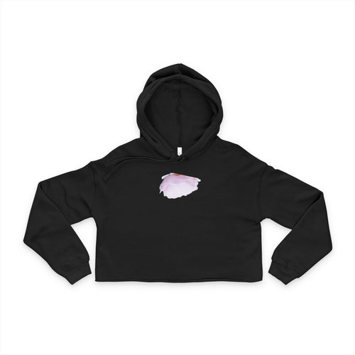 Verkürzter Hoodie in Pfirsich